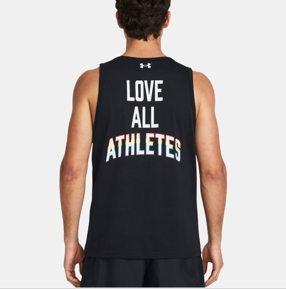 🆕Under Armour PRIDE Tank w/ LOVE ALL ATHLETES Vibrant Graphic Size XL Mens - Picture 1 of 13